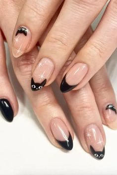 Diseños sencillos de halloween para uñas
