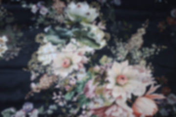 Silk Satin Floral Fabric