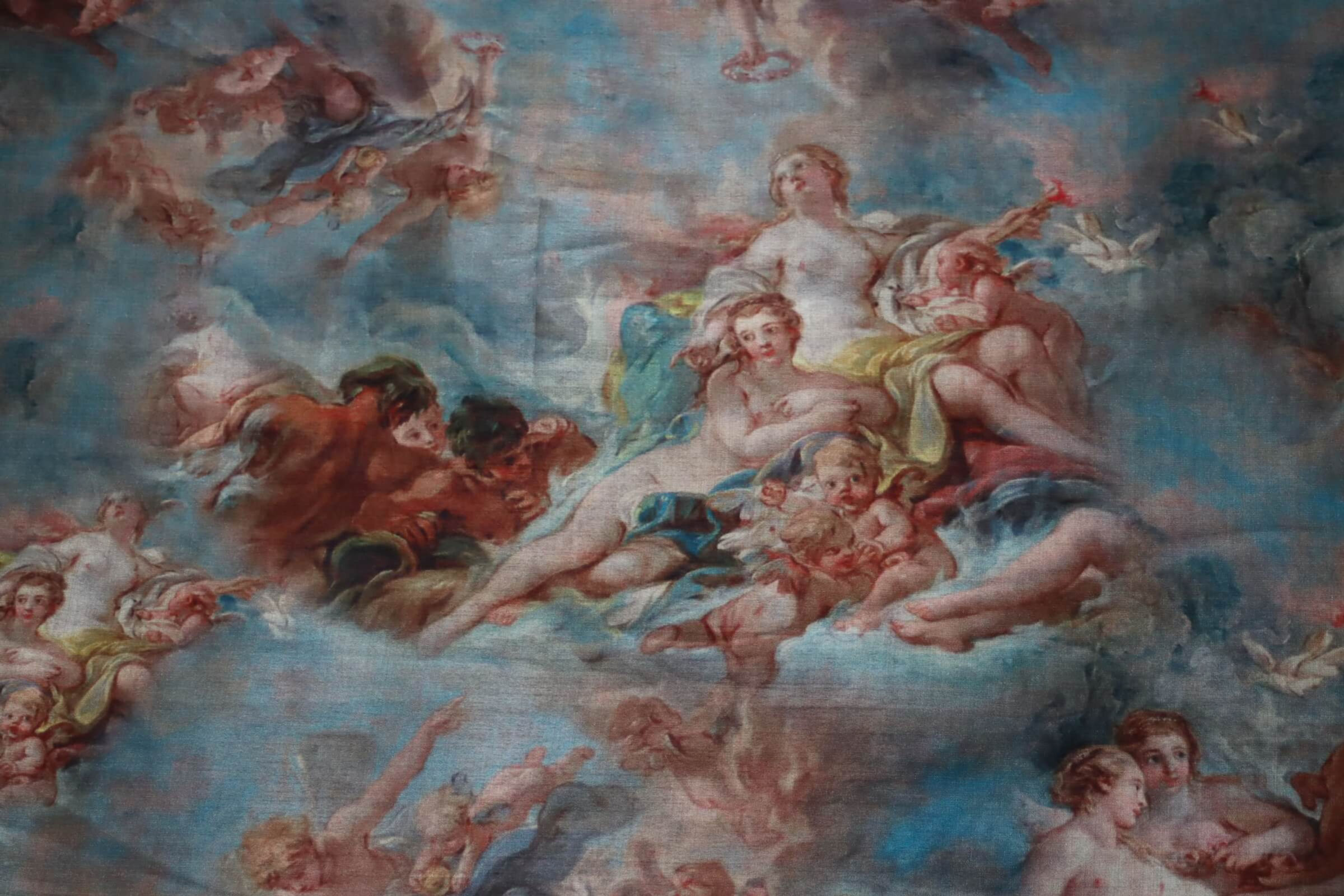 Baroque heavens fabric- tissu cieux baroque - asamani fabrics