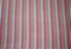 Striped cotton fabric - tissu en coton rayee