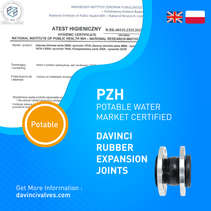 ๐ ATEST HIGIENICZNY PZH Kompensator gumowy 221B