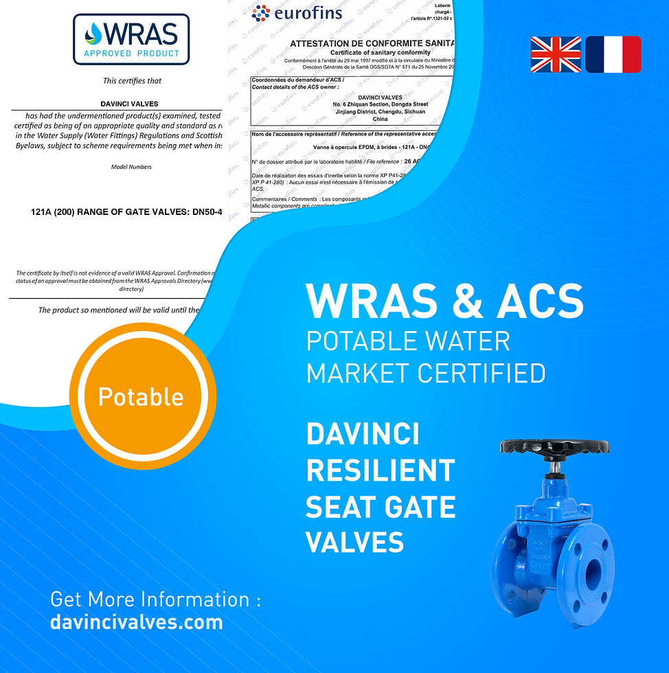 DAVINCI CERTIFICATES POTABILITY