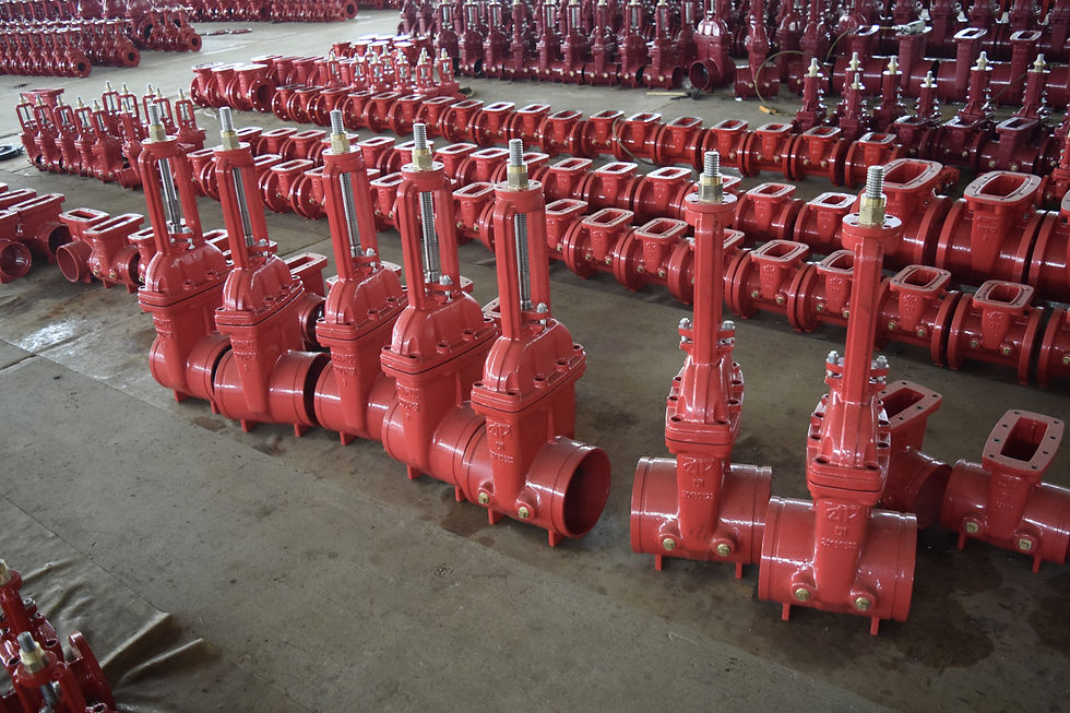 Thumbnail: Ref. 115F / 175 PSI Butterfly Valve Center Stem Plug Groove Type  UL/FM