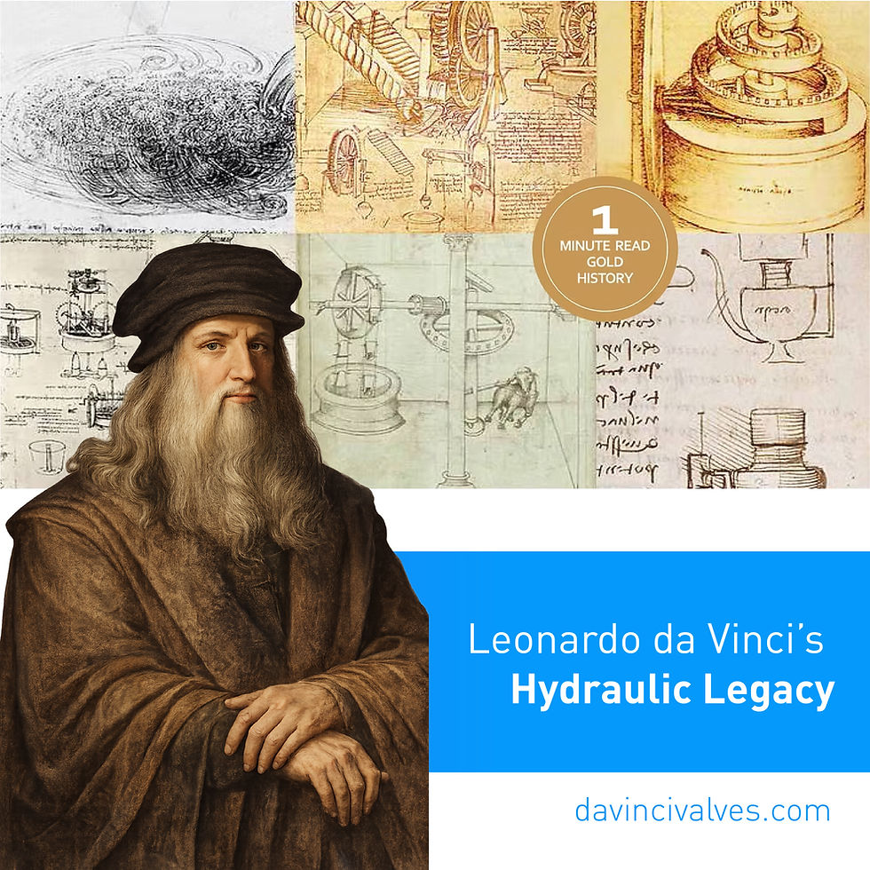 HYDRAULIC SYSTEMS OF LEONARDO DA VINCI (Read in 1 minute)