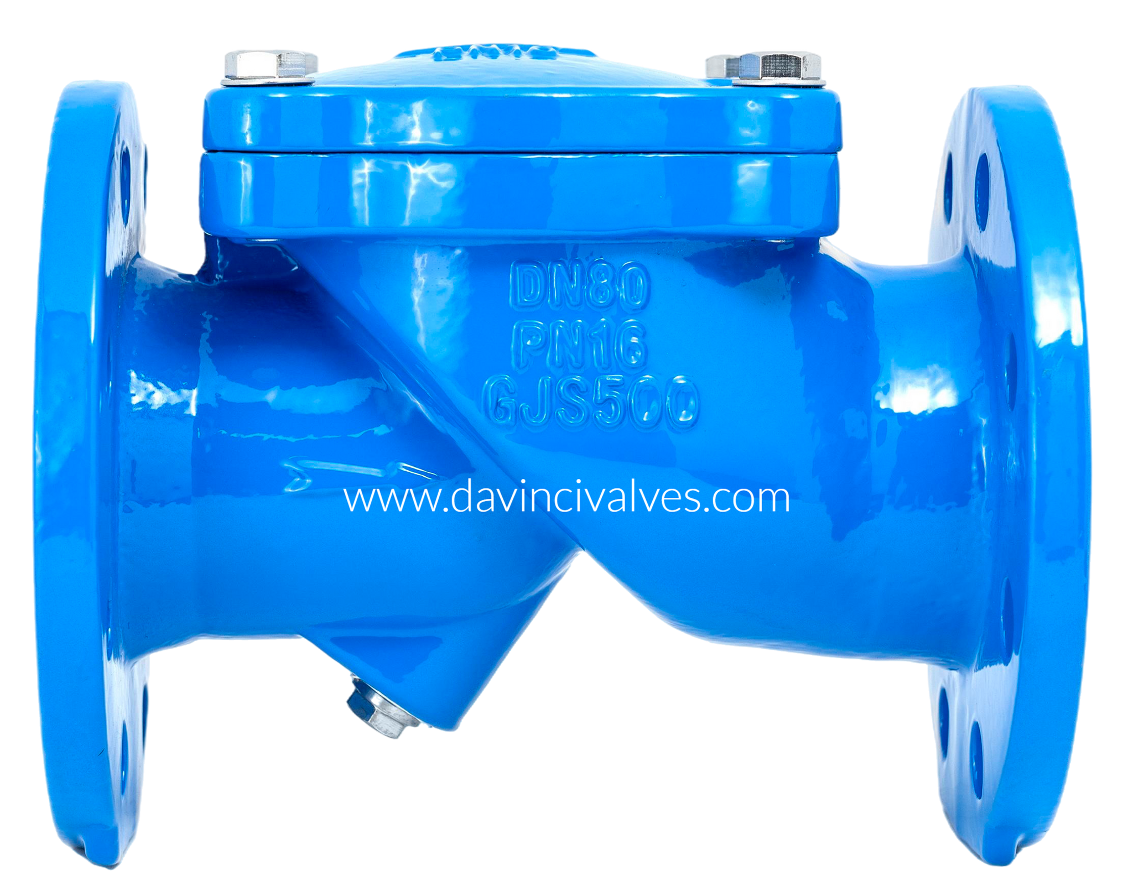 Ref. 162A-VI / PN 10-16 SWING CHECK VALVE 45º FLANGED ENDS