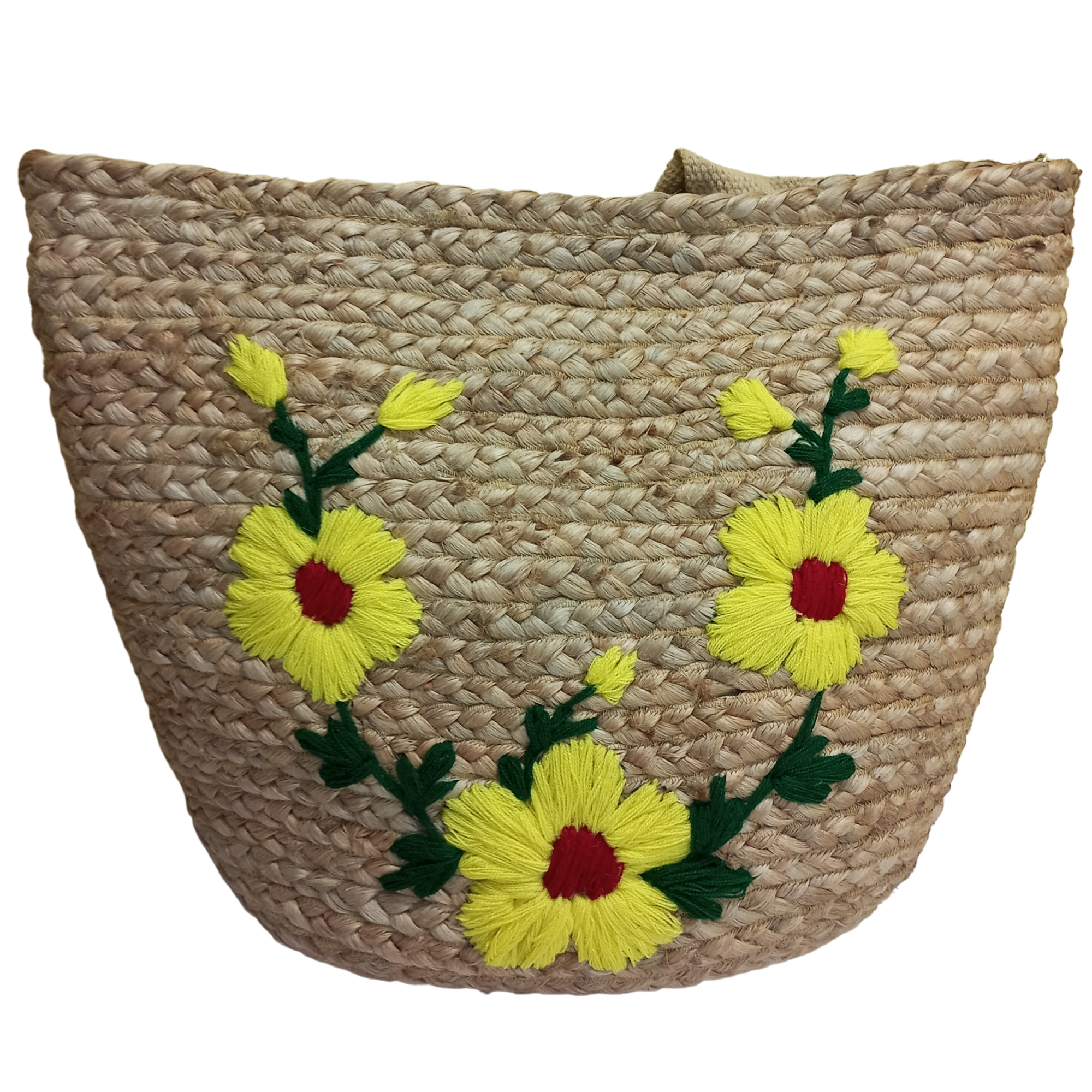Patua Side Purse with Hand Embroidery (Zip Closure)