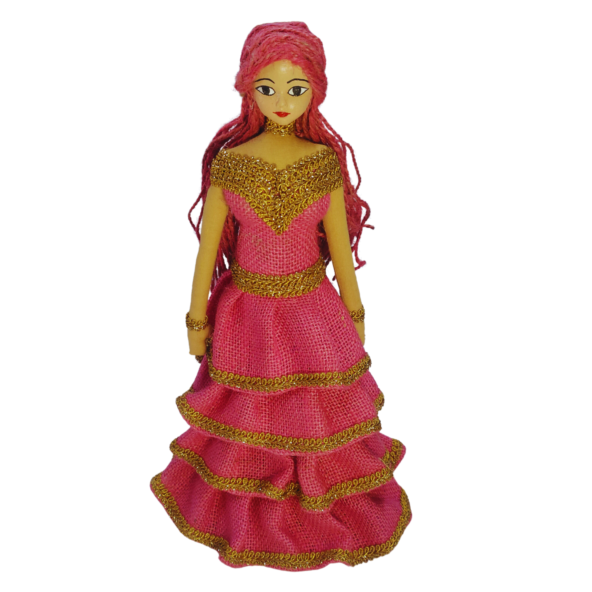 Handmade Princess Doll | Pink Designer Gown Doll | Artisan Decorative Showpiece
