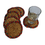 Thumbnail: Handmade Patua Tea Coaster Set with Basket &amp; Cover – 6 Pieces (Hand-
