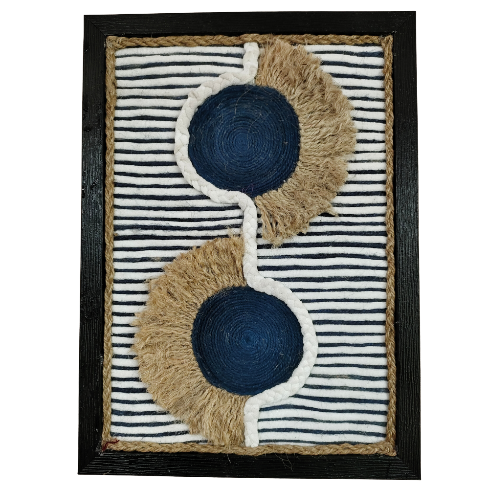 Jute Wall Hanging with Frame (A4 Size)