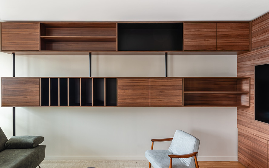 meuble sur mesure en noyer