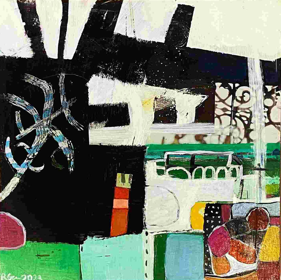 Colored Fences 12x12