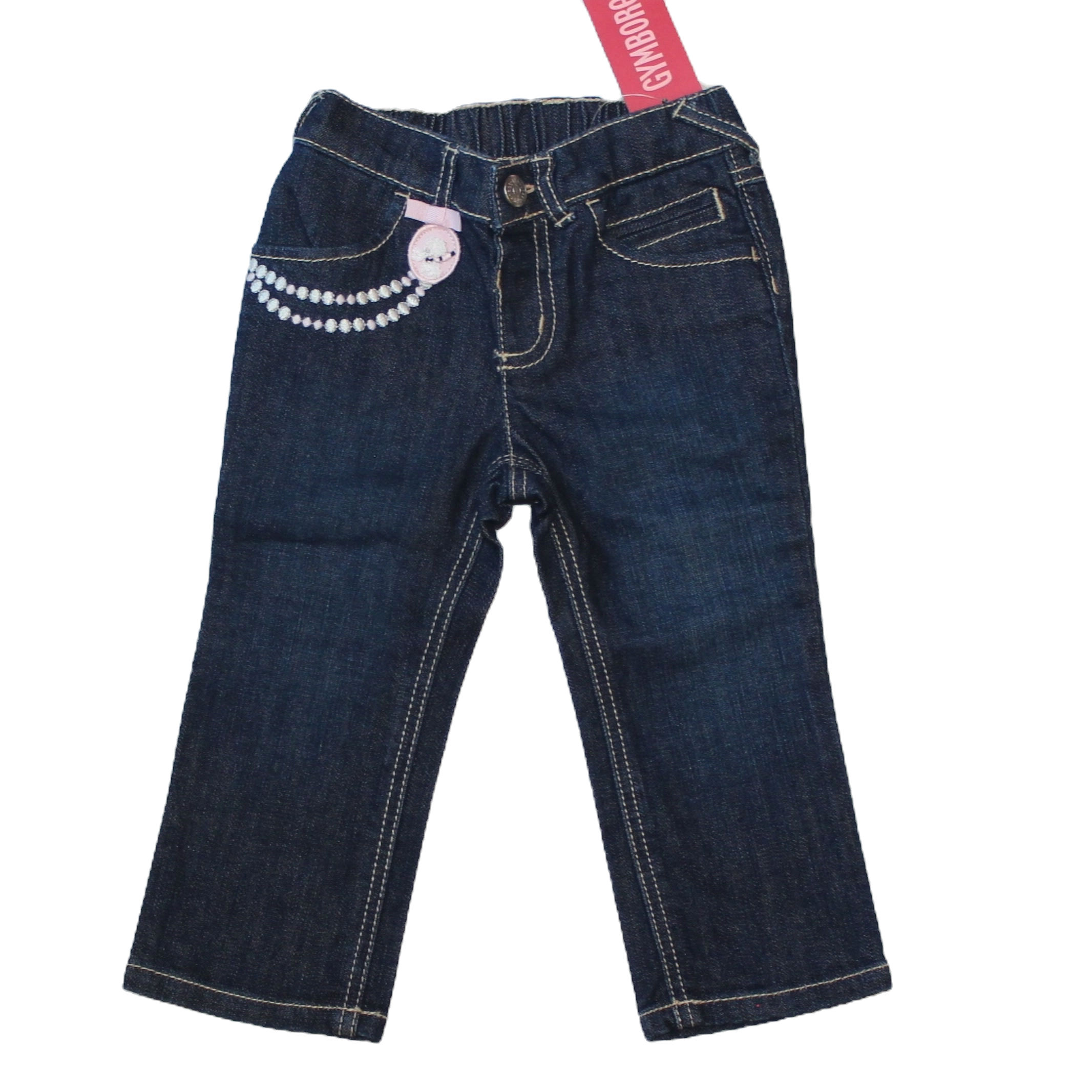 infant poodle jeans front