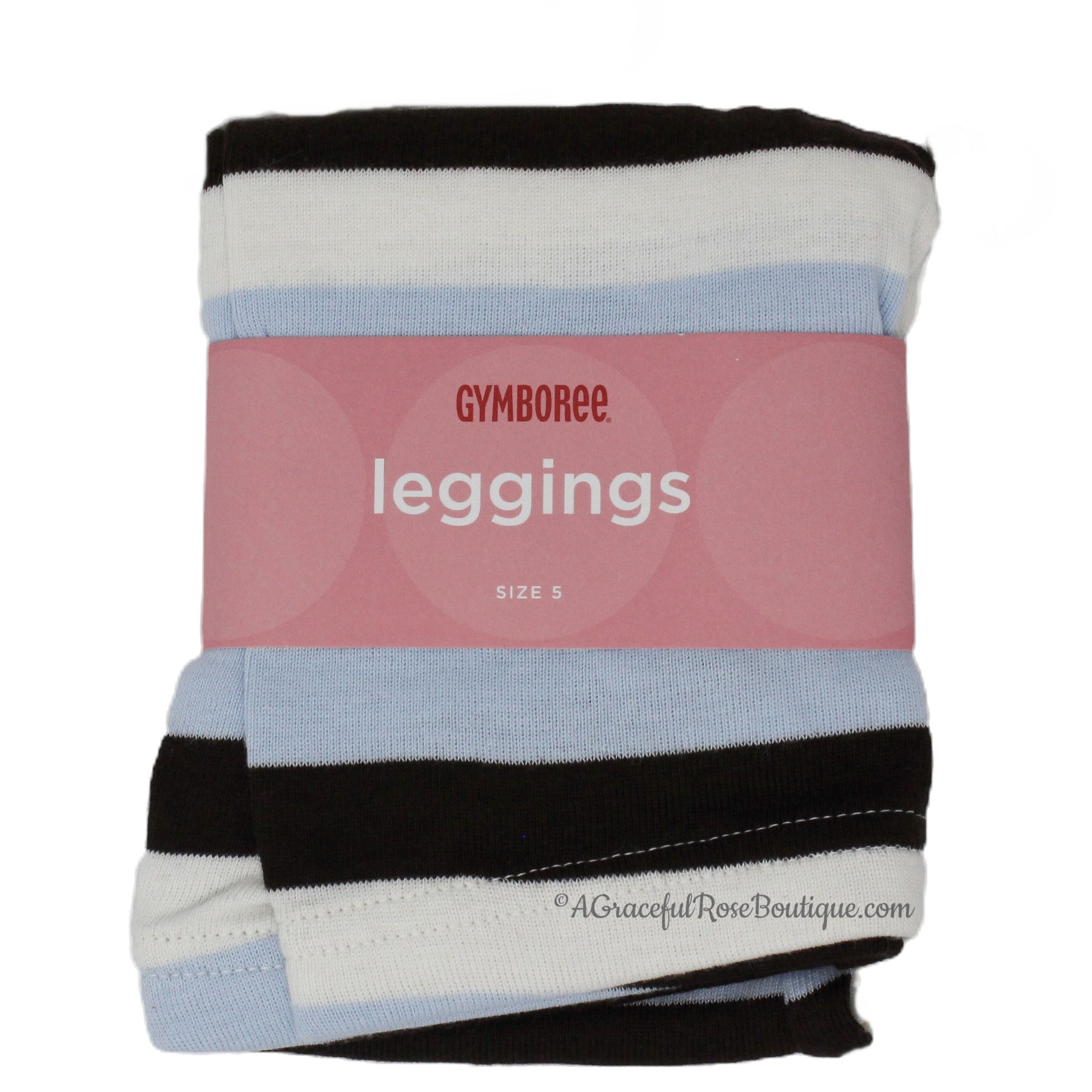 multi stripe knit leggings front view