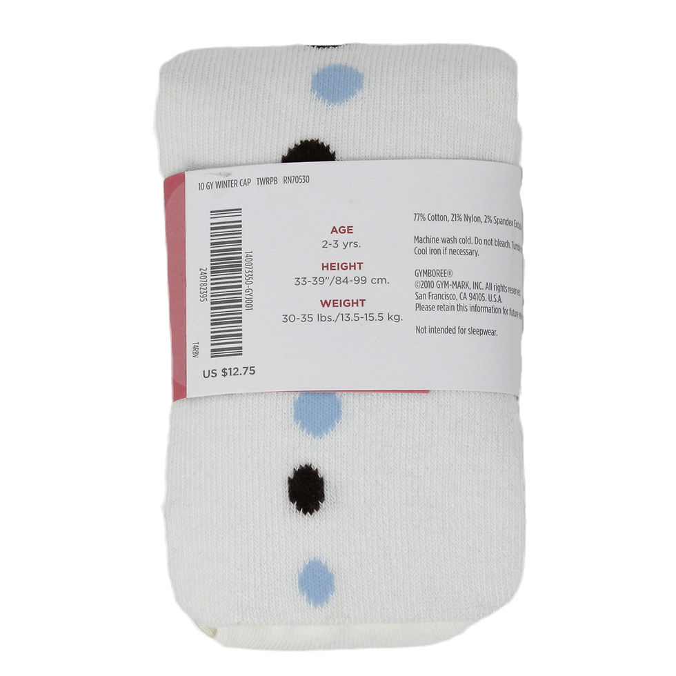 Thumbnail: ivory dot puppy dog tights back