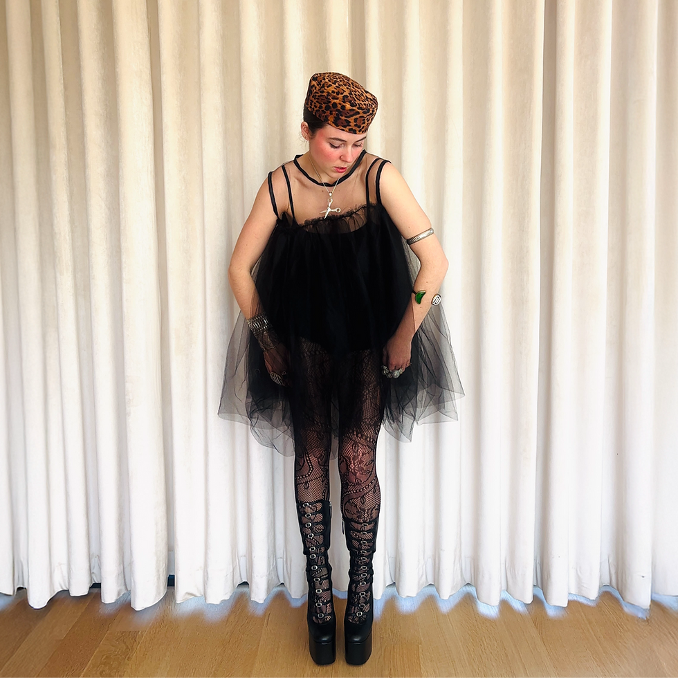 Thumbnail: TULLE OVERLAY TUNIC
