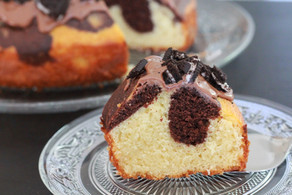 עוגת שיש מושחתת עם אוריאו ושוקולד חלב