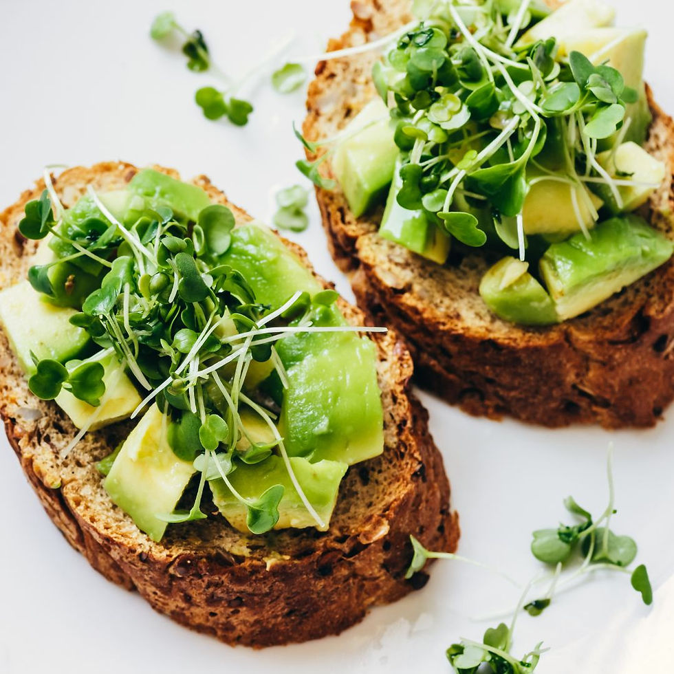 Avocado Toast with Broccoli Microgreens