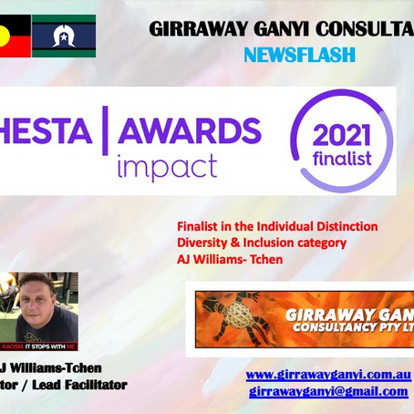 HESTA IMPACT AWARDS 2021 NOMINEE:INDIVIDUAL DISTINCTION DIVERSITY & INCLUSION
