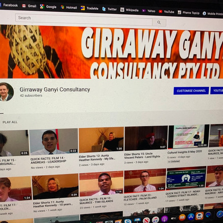 Launch of the Girraway Ganyi Consultancy YouTube channel