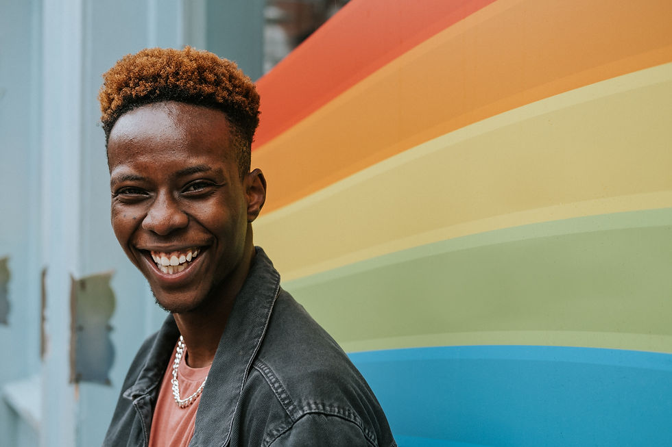 A man smiling at the camera