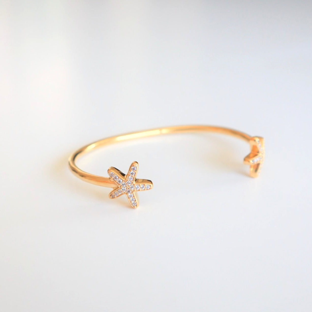 Armband | Armreif Seestern Gold | Pink Sand