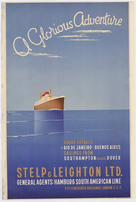 Schifffahrt-Plakat-Adventskalender aus dem digitalen Archiv des Maritimen Museums Hamburg, gemeinfrei.