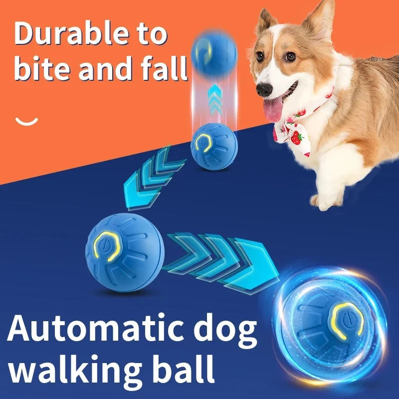 Durable interactive electric dog ball toy that bounces