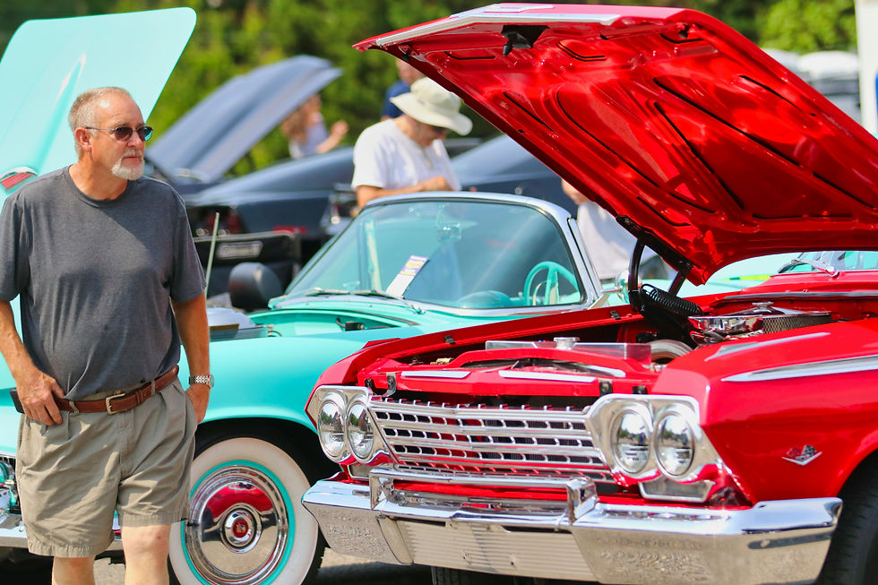Vintage car close up