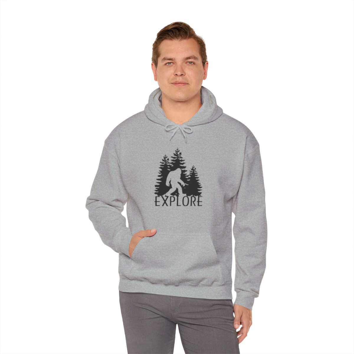 Bigfoot Explore | Unisex Heavy Soft Blend™ Hooded Sweatshirt
