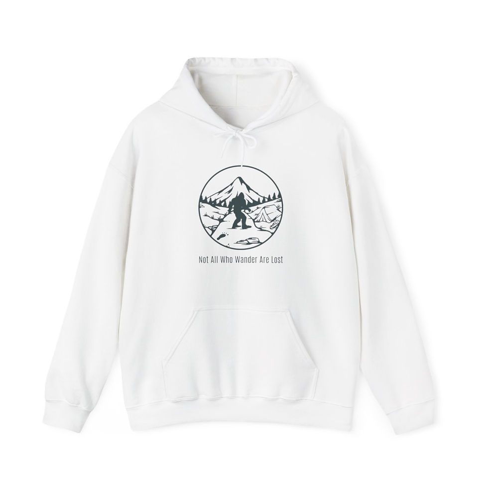 Thumbnail: Not All Who Wander Are Lost Bigfoot | Unisex Heavy Blend™ Hooded Sweatshirt