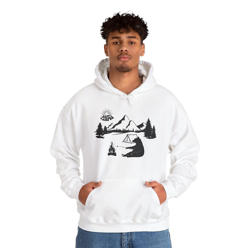 Thumbnail: Happy Camper | Unisex Heavy Blend™ Hooded Sweatshirt