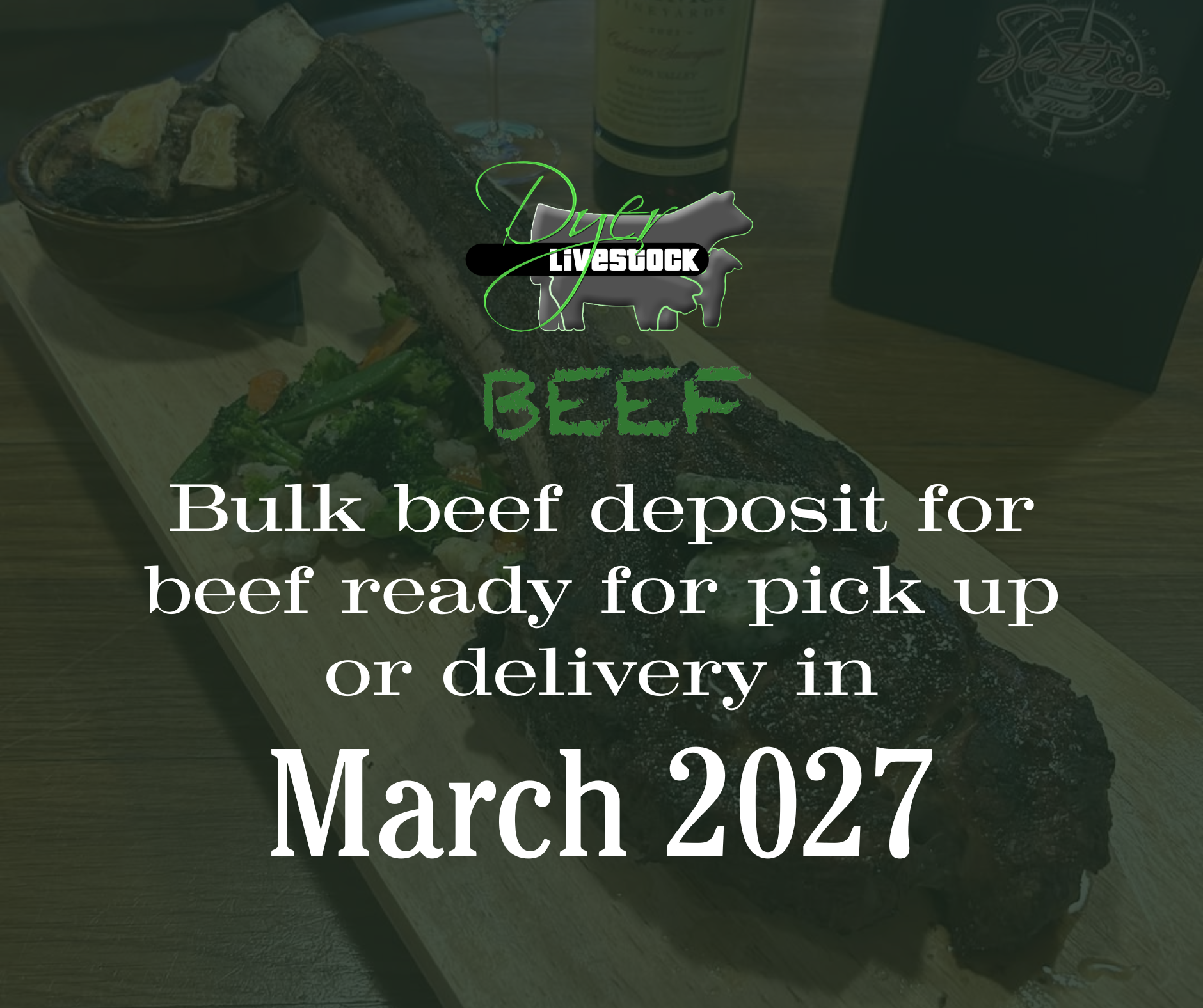 March 2027 Bulk Beef Order Deposit