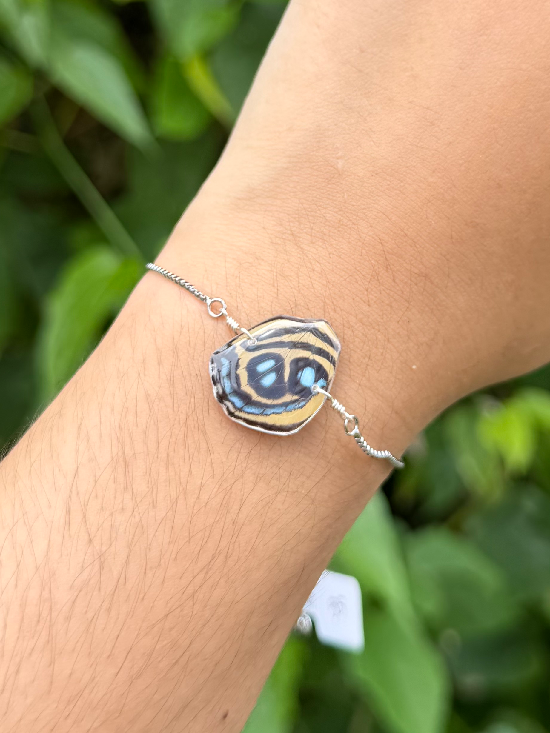 False Numberwing Butterfly Bracelet - Silver