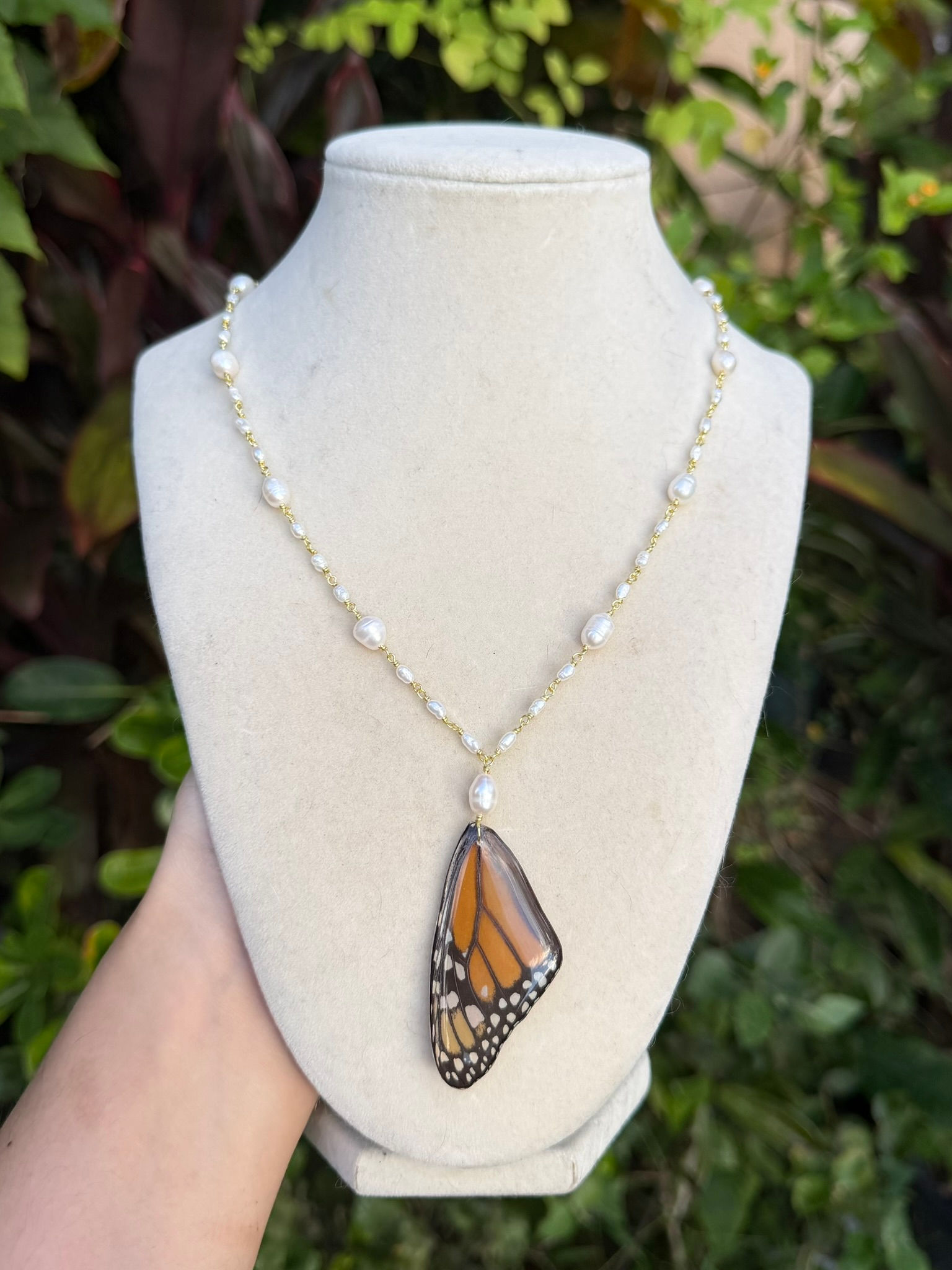 Monarch Butterfly Necklace - Gold