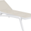 Miniaturbild: Sonnenliege Pacific mit Textilenbezug weiss, taupe