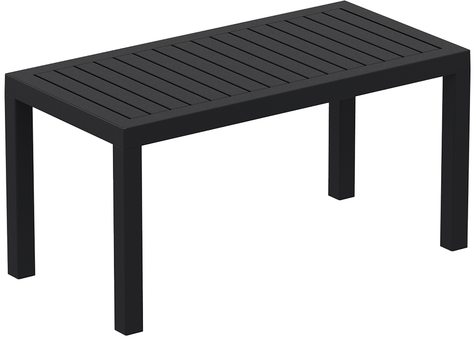 Miniaturbild: Gartenmöbel Beistelltisch 90x45cm schwarz