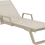Miniaturbild: Sonnenliege mit Armlehne Serge Ferrari Textilen taupe