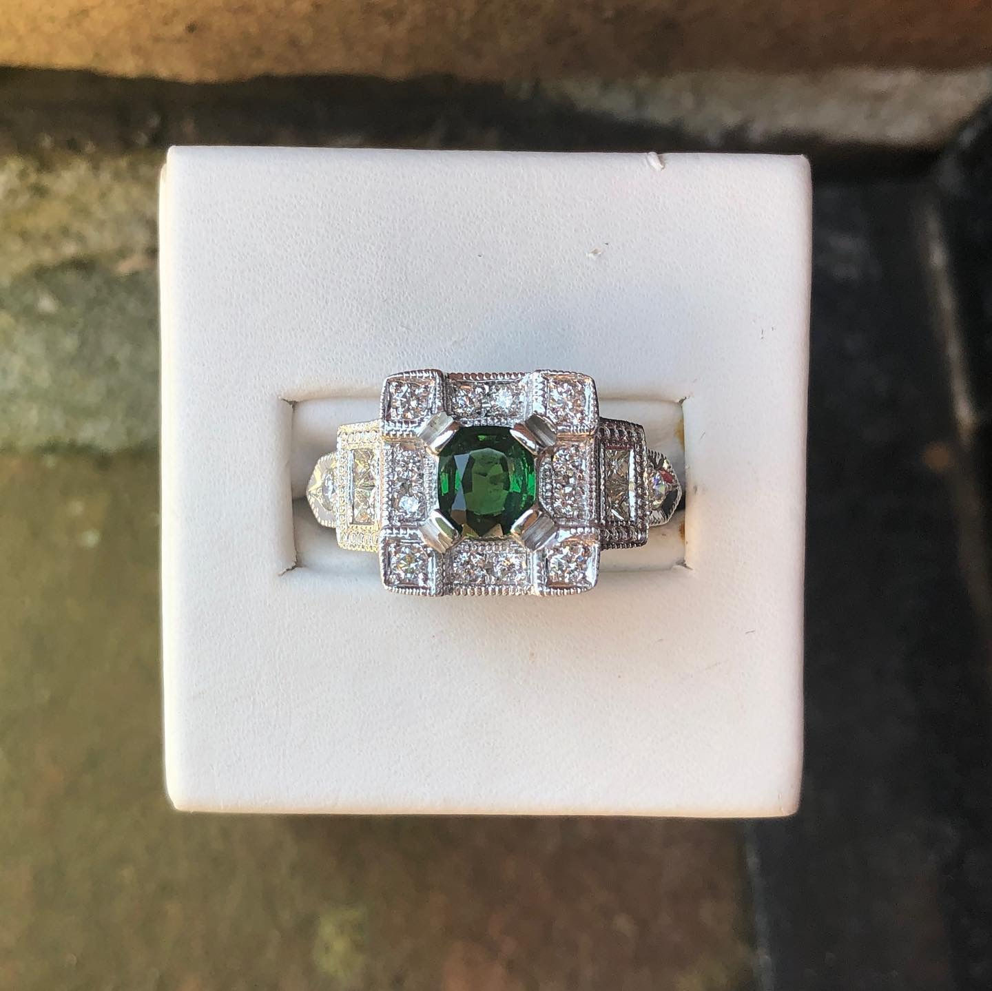 Tsavorite Garnet Ring
