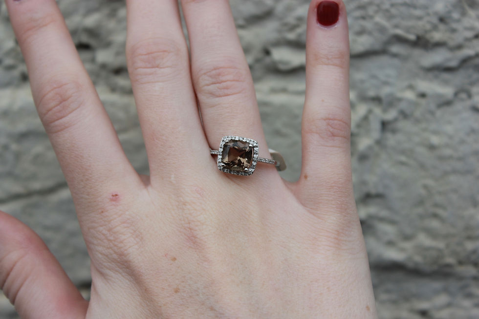 Brown Topaz Ring