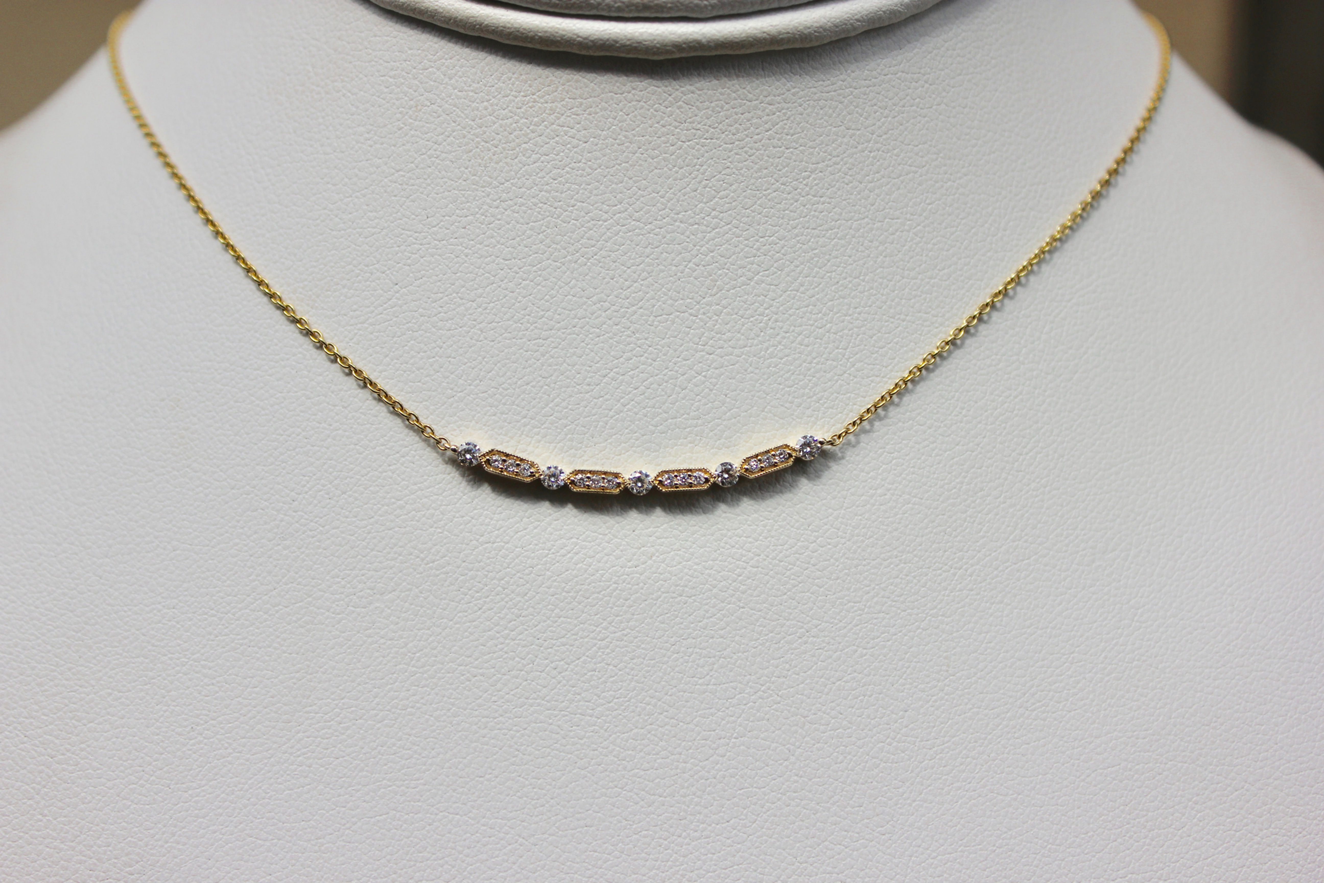 Yellow Gold Diamond Necklace