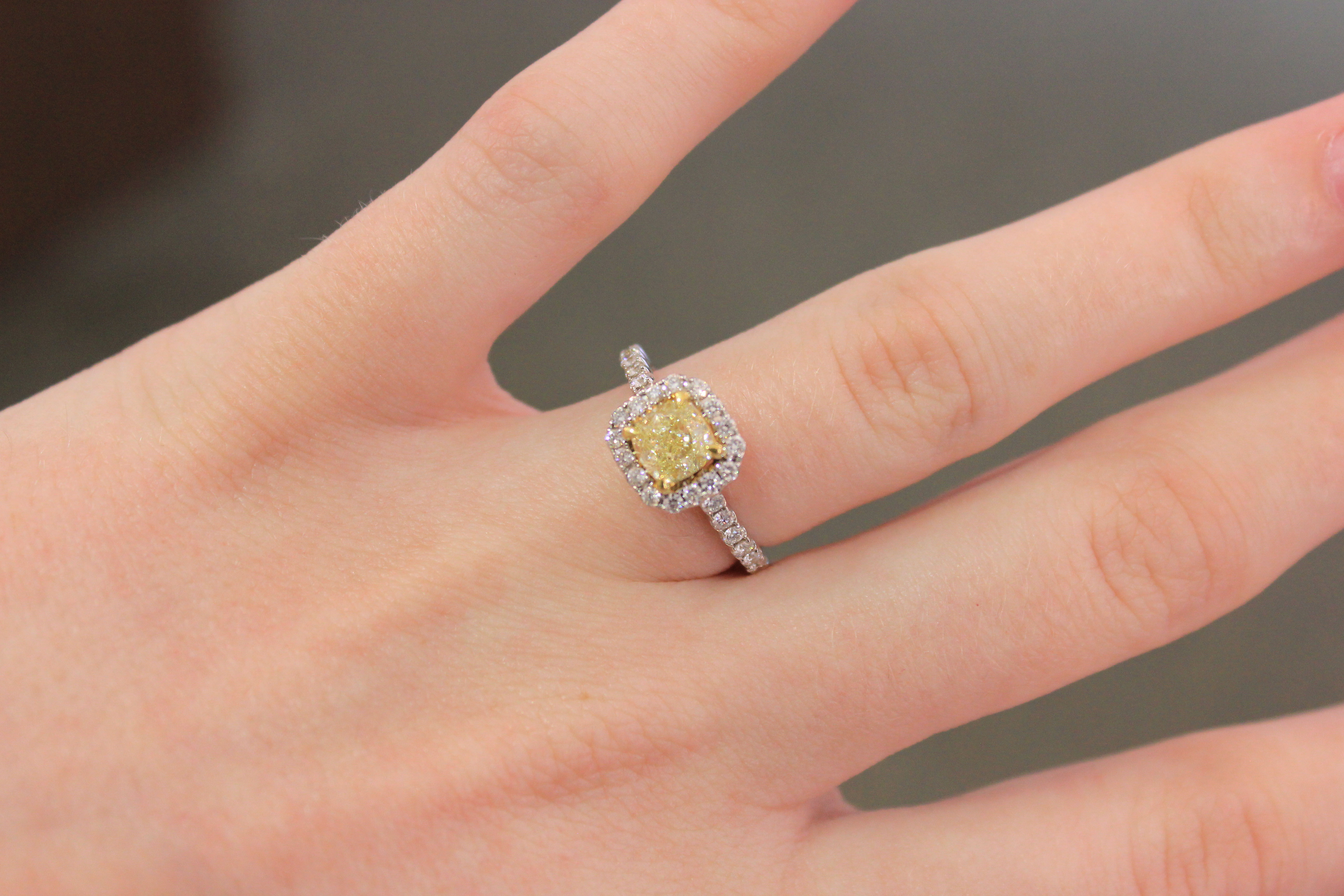 Yellow Diamond Engagement Ring