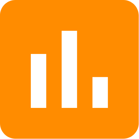 orange box with graphs vector art
