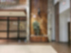 I love the wood here on the wall of the Belk storefront. Photo taken Feb. 2024