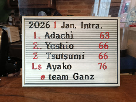 １月の月例杯の結果