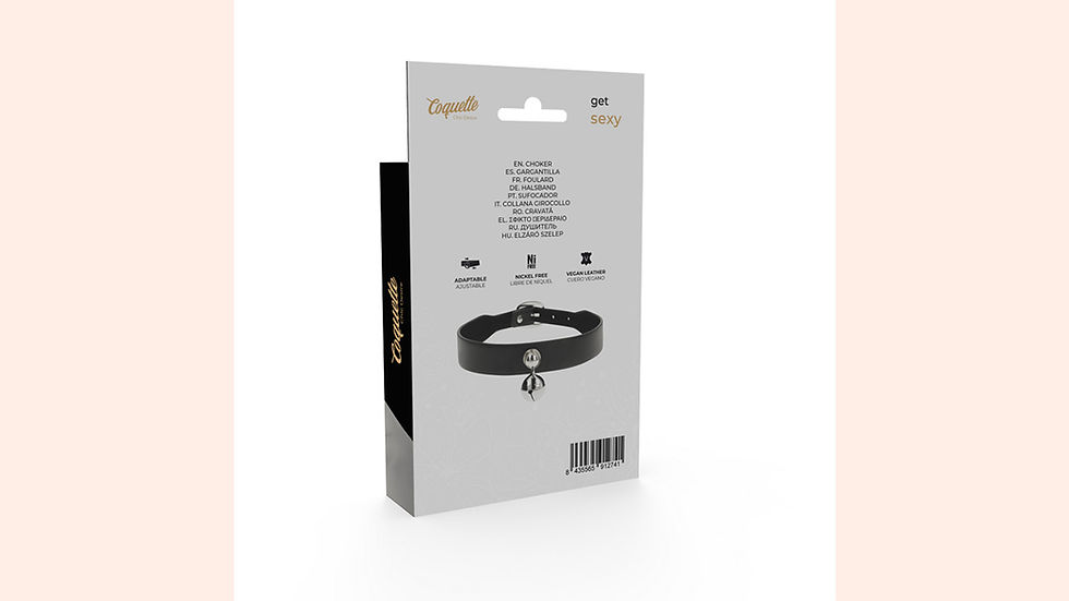 תמונה ממוזערת: Coquette Chic Desire Choker Jingle Bell - קוקט שיק דזייר קולר פעמון