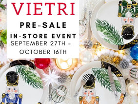 VIETRI sale at Crossings on Main + signing event with VIETRI founder