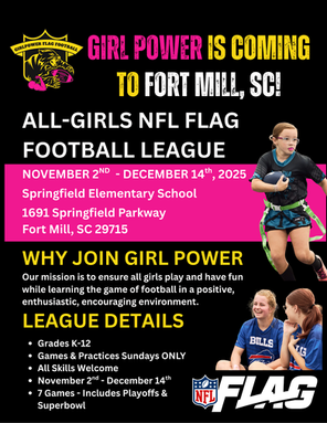 Girl Power Carolinas Brings All-Girls NFL FLAG Football to Fort Mill