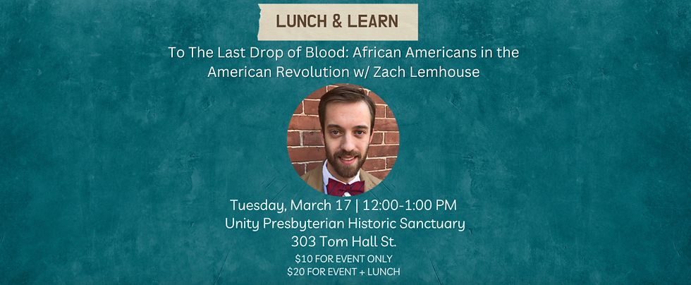 March 17 Lunch & Learn with Zach Lemhouse