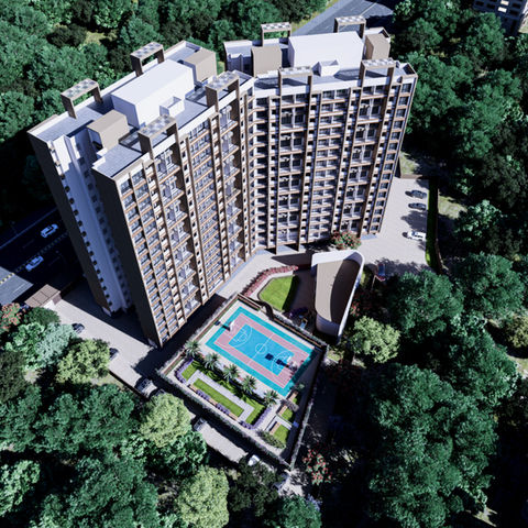 Utilised single long shear walls per room. The whole building structure functions without any transfers, resulting in good economic value.