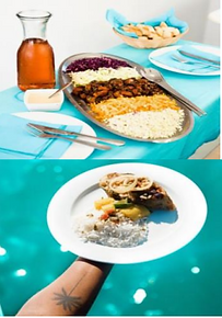 repas du midi pour la sortie en catamaran en Martinique